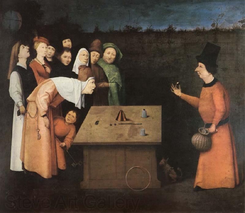 Hieronymus Bosch Taskspelaren Spain oil painting art